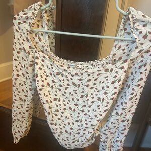 Reformation Rose Print Top